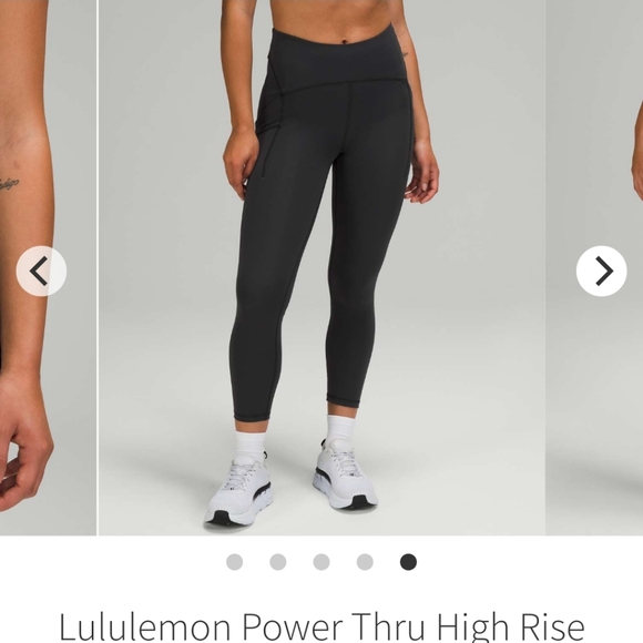 Lululemon Power Thru High Rise Crop 23" - Picture 5 of 8
